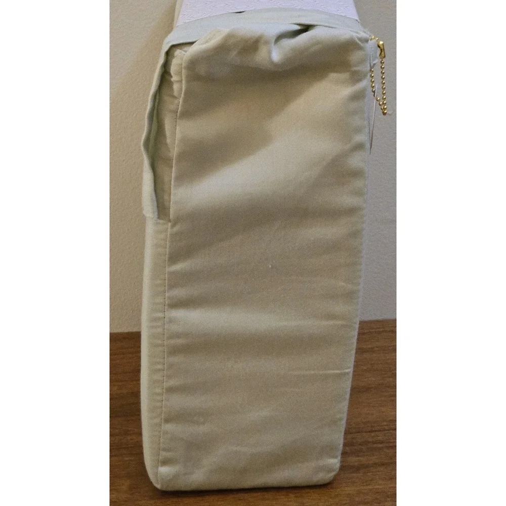 Papyrus Queen Sheet Set Solid Sage Green 100% Cotton Sateen 300 Thread Count